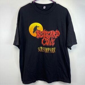 Halloween Horror Scream Park TShirt Black Adult XL Buzzard Cove Hinckley Ohio